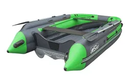 Лодка Reef Skat Triton (Риф Скат Тритон) 430 NDFi серо-зеленая с интегрированным фальшбортом