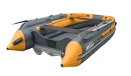 Лодка Reef Skat Triton (Риф Скат Тритон) 390 NDFi серо-зеленая с интегрированным фальшбортом